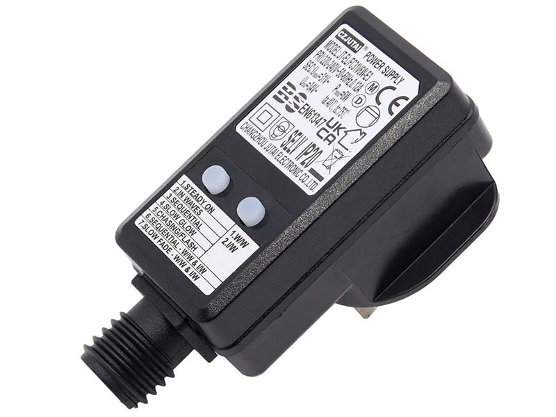 15W系列英规BS卧式三线两路双按钮电源