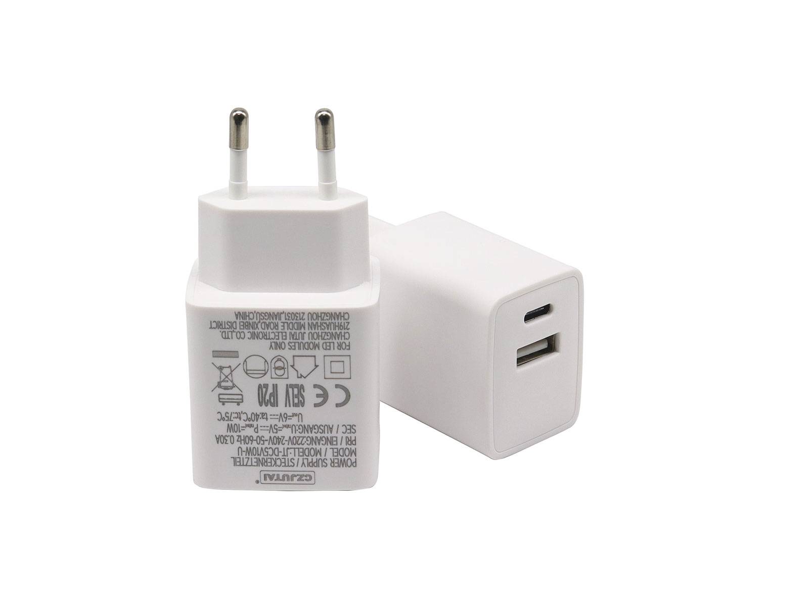 欧规GS/CE USB Type A+C 白色